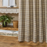 Tinderbox Brown Plaid Shower Curtain-Lange General Store