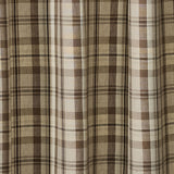 Tinderbox Brown Plaid Shower Curtain-Lange General Store
