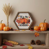 Tis the Season Fall Hexagon Sign 8x7-Lange General Store