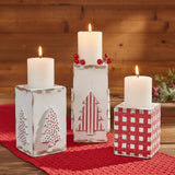 Tree Pillar Candle Holder Set-Lange General Store