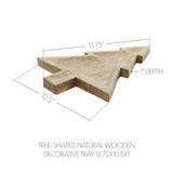 Tree-Shaped Natural Wooden Decorative Tray-Lange General Store