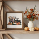 Trick or Treat Truck Halloween Sign 6x6-Lange General Store