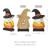 Trick or Treat Wooden Candy Corn-Lange General Store