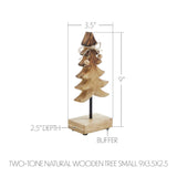 Two-Tone Natural Wooden Tree-Lange General Store