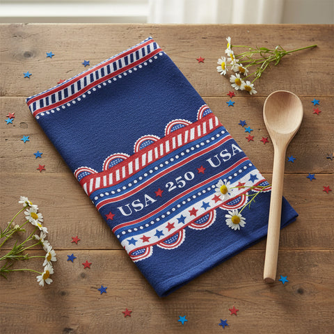 USA 250 Bunting Terry Towel-Lange General Store