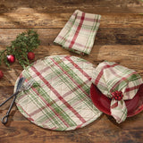 Up On The Housetop Round Quilted Placemats-Lange General Store