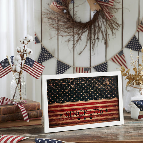 Vintage USA Flag Since 1776 Sign-Lange General Store