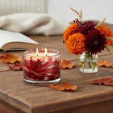 Blown Glass Tumbler Candle - Wind Red