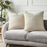 Waffle Weave Natural Euro Sham Set of 2-Lange General Store