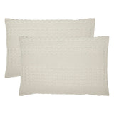 Waffle Weave Natural Sham Set of 2-Lange General Store