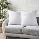 Waffle Weave White Euro Sham Set of 2-Lange General Store