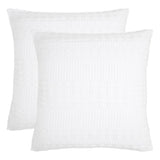 Waffle Weave White Pillow Cover Set of 2-Lange General Store