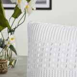 Waffle Weave White Sham Set of 2-Lange General Store