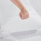 Waffle Weave White Sham Set of 2-Lange General Store