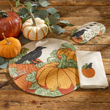 Watching Pumpkins Cotton Cloth Napkins Set of 4