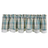 Water Blue Layered Valance-Lange General Store