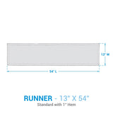 Water Blue Plaid Table Runners-Lange General Store