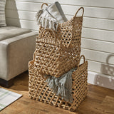 Water Hyacinth Basket Set of 3-Lange General Store