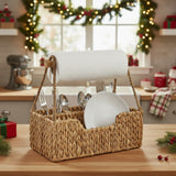 Water Hyacinth Paper Towel Holder & Caddy-Lange General Store