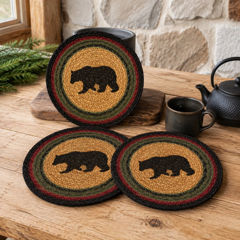Wattsyn Bear Braided 8" Trivet Set of 3