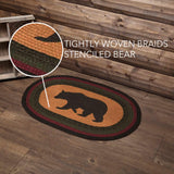 Wattsyn Bear Braided Oval Rug
