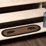 Wyatt Bear Oval Stair Tread Latex Rug-Lange General Store