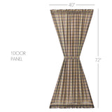 Wattsyn Door Panel Curtain-Lange General Store