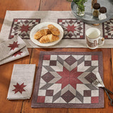 Weathered Barnboard Block Table Runner 36"-Lange General Store