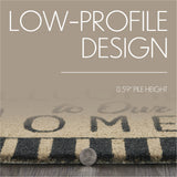 Welcome To Our Home Grey Stripes Door Mats-Lange General Store