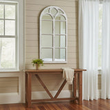 White Distressed Window Mirror-Lange General Store