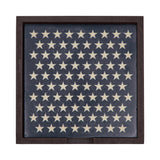 White Stars On Navy Coaster w/Container Set of 6-Lange General Store