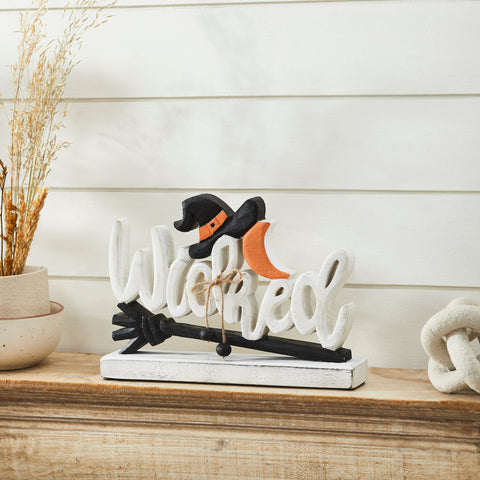 Wicked Witch Wooden Table Sign-Lange General Store