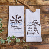 Windmill Farm Sentiment Dishtowels-Lange General Store