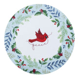 Winter Blue Cardinal Braided Placemat