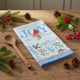 Winter Blue Cardinal Joy Terry Towel