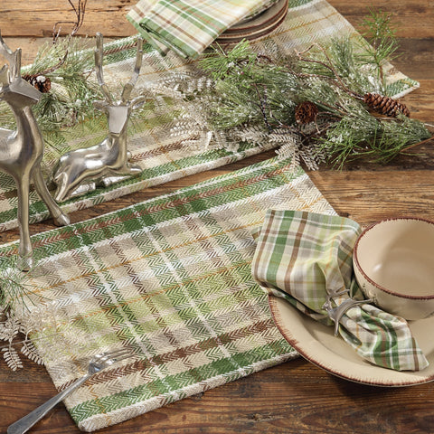 Winter Morning Plaid Placemats-Lange General Store