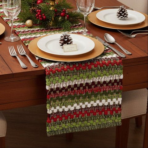 Wintergreen Chindi Table Runners-Lange General Store