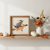 Witch Broom Ride Halloween Sign 6x6-Lange General Store