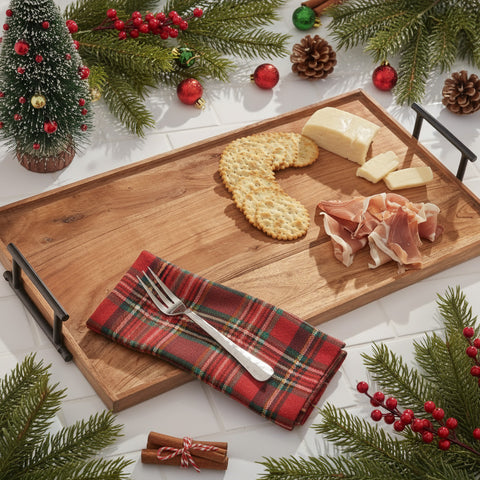 Wood & Iron Charcuterie Board-Lange General Store