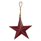 Wooden Star Ornament - Red-Lange General Store