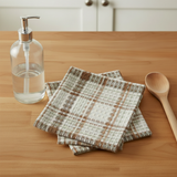 Dishcloth set with clearly enlarged soap bottle
