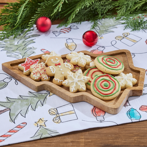Edited Christmas cookie snack tray lifestyle image