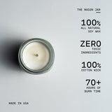 Farmhouse Mason Jar Candle - White Pumpkin