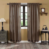 Navy Star Panel Curtains-Lange General Store